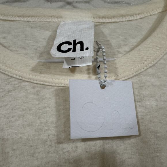 Ch. Carolina Herrera Mens Essential Oversized T Shirt Size Small Beige Crème - Picture 4 of 16
